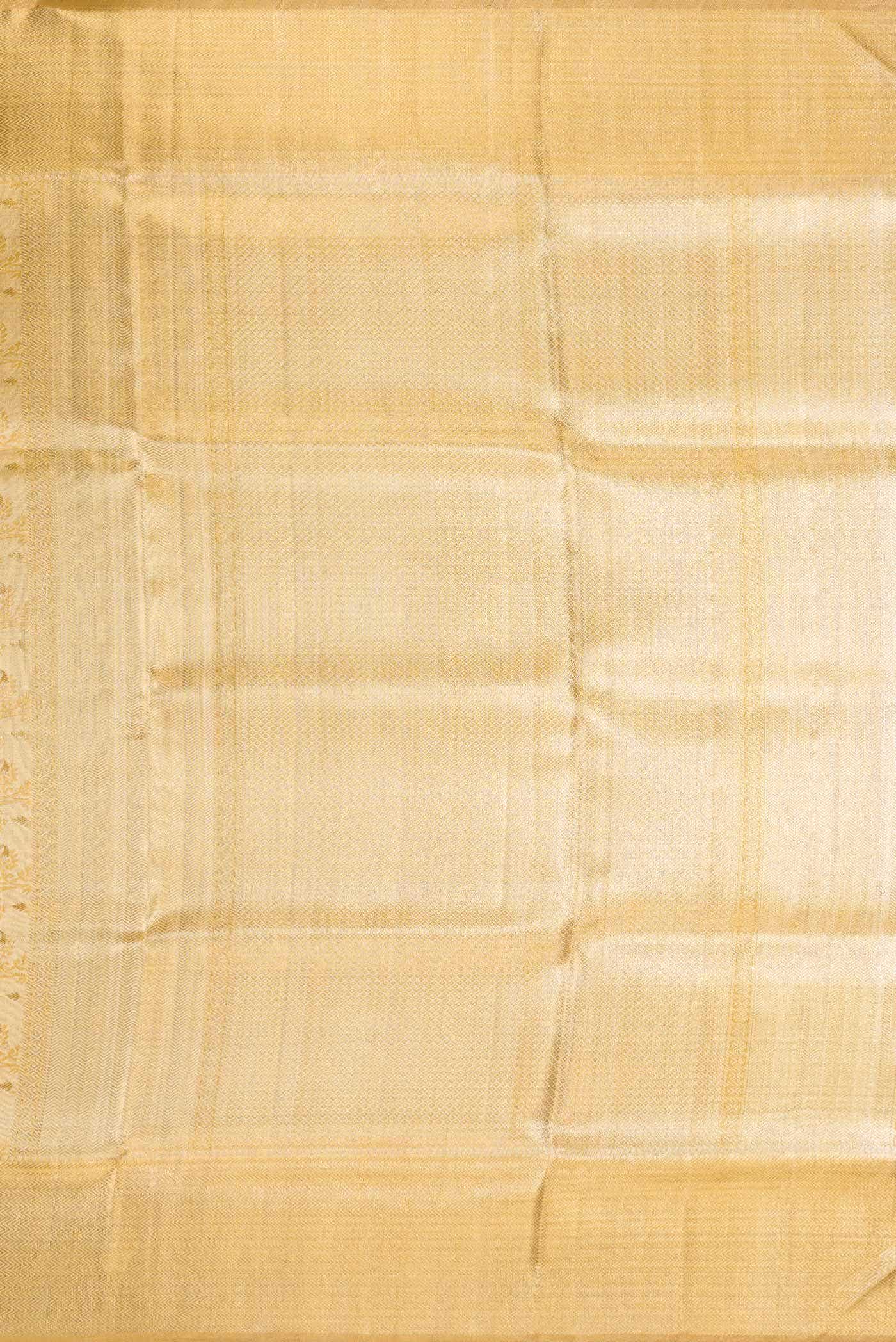 Gold Dual Tone Kanchipuram Tissue Silk Saree