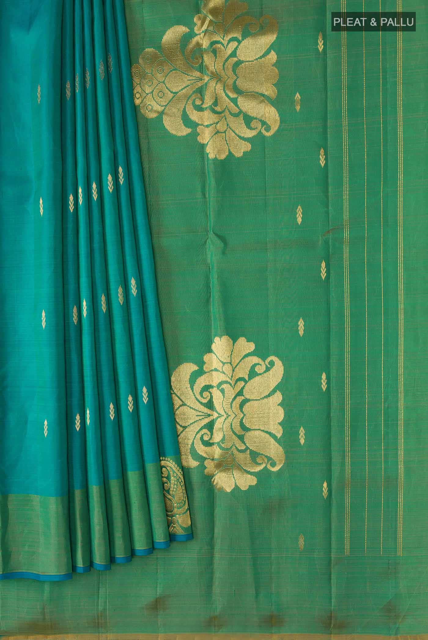 Blue Kanchipuram Silk Saree
