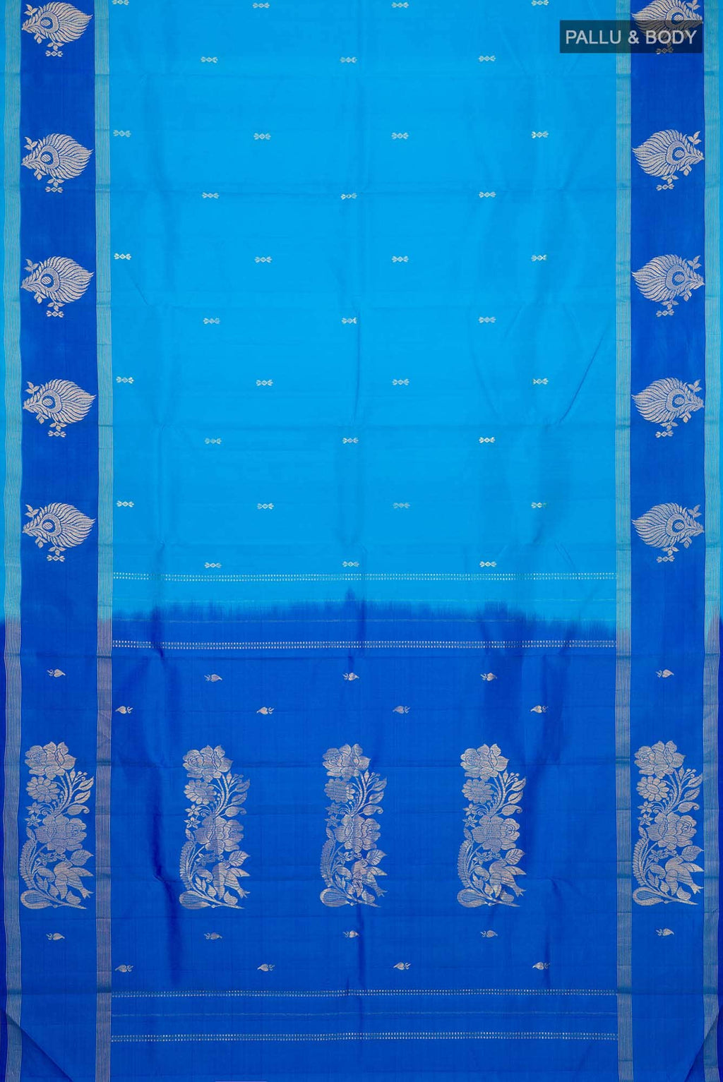Blue Kanchipuram Silk Saree