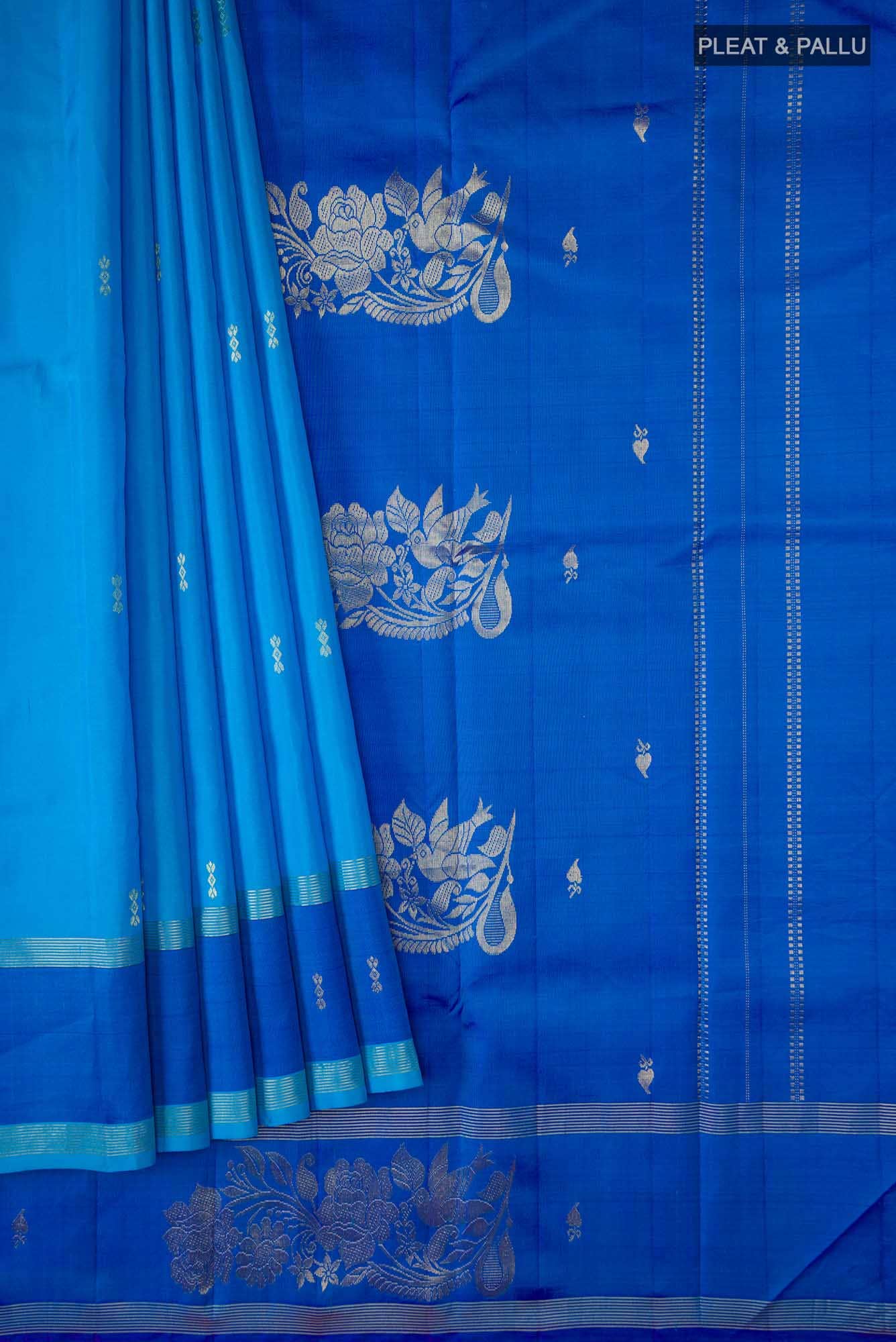 Blue Kanchipuram Silk Saree
