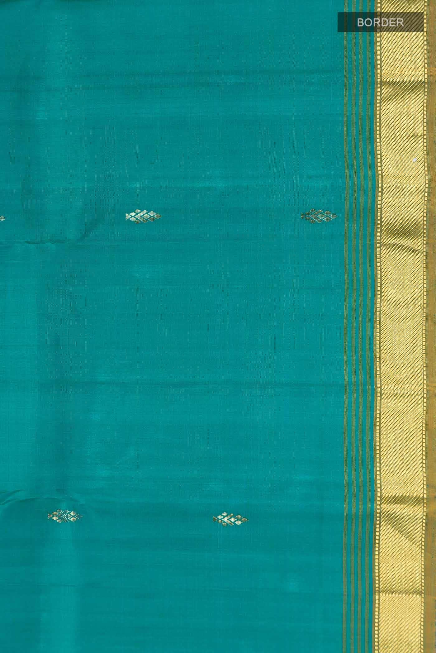 Blue Kanchipuram Silk Saree