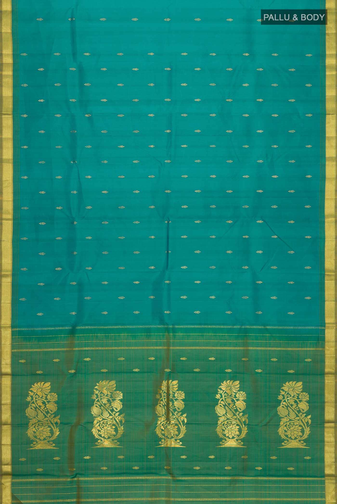 Blue Kanchipuram Silk Saree