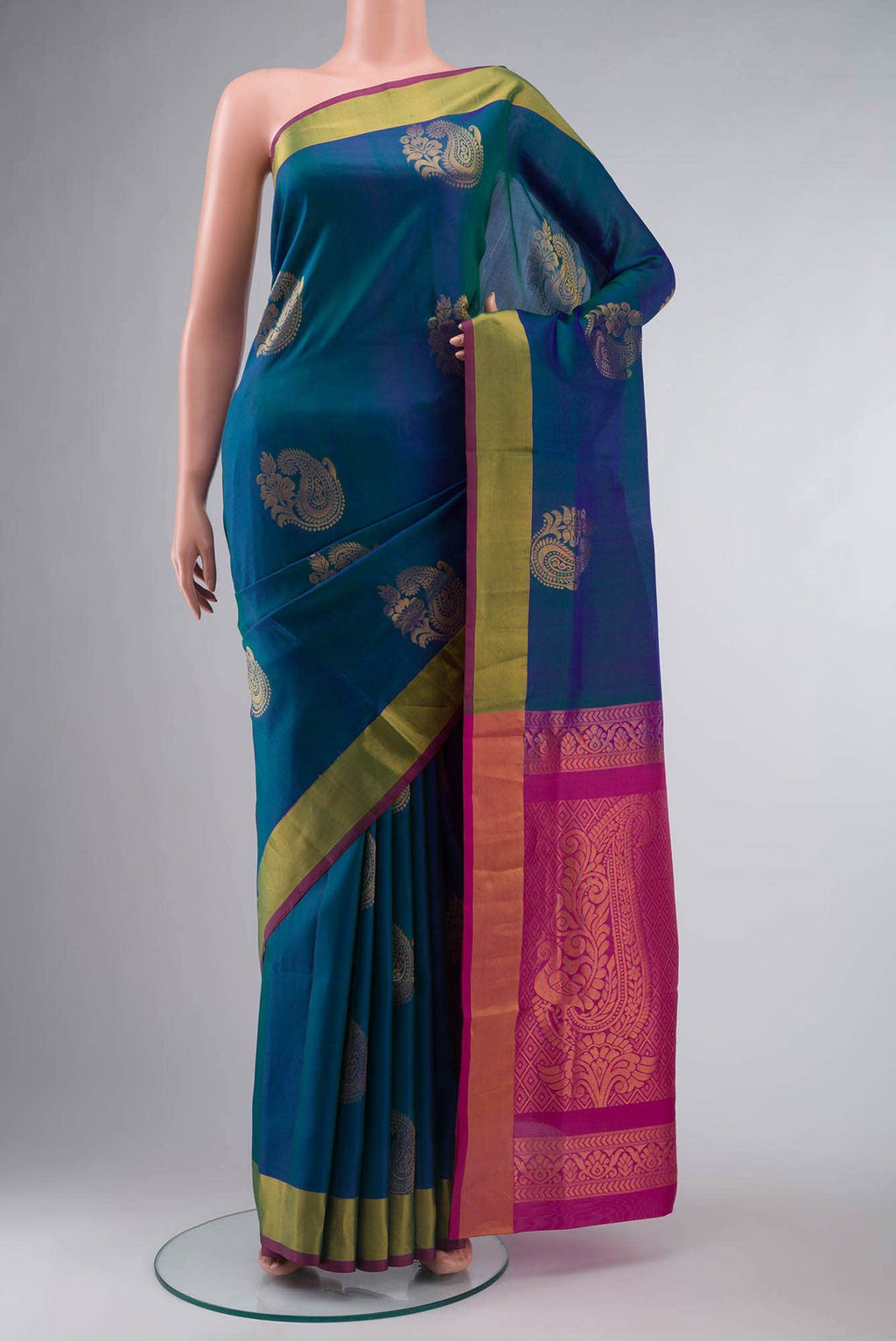 Blue Soft Silk Saree