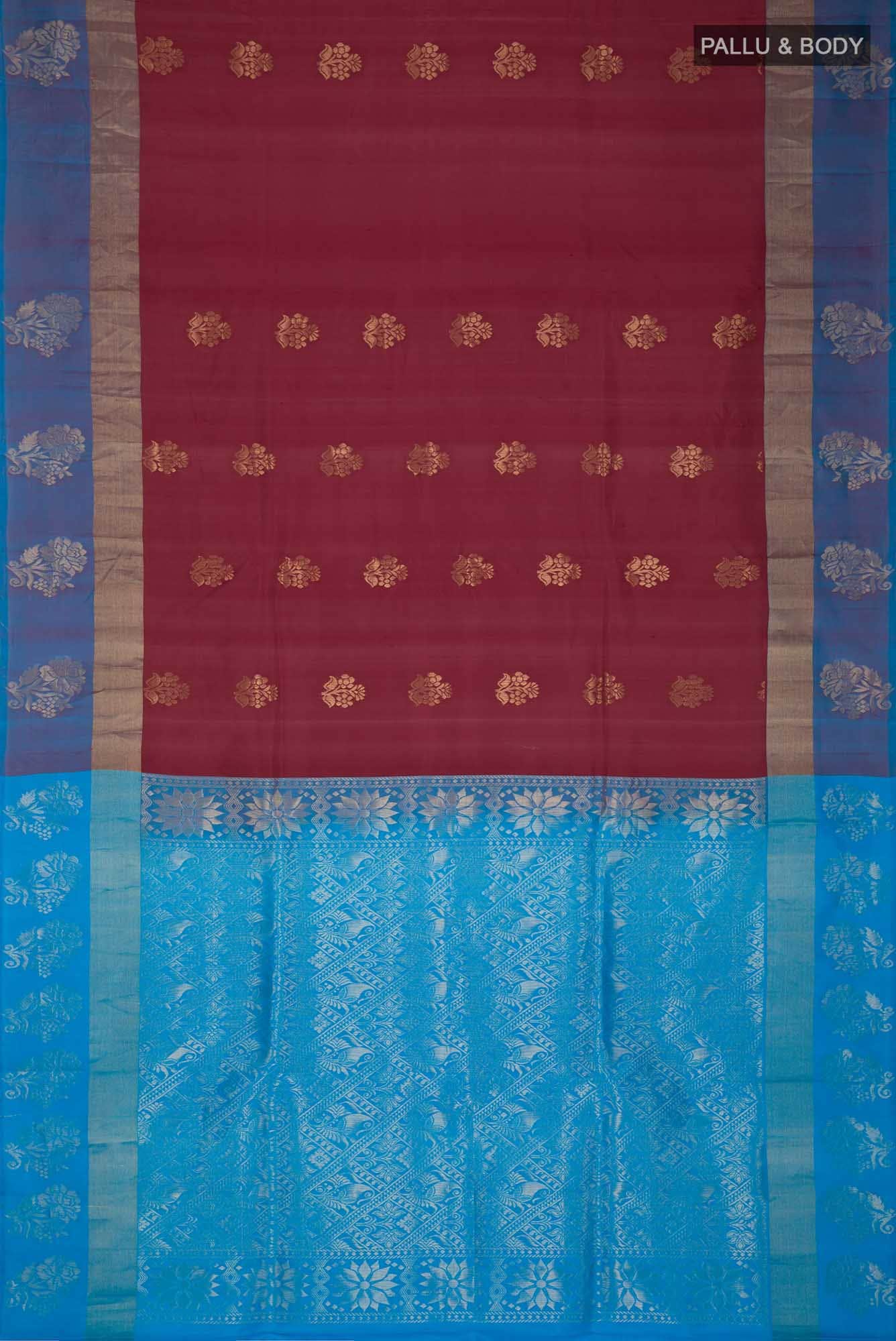 Maroon Soft Silk Saree