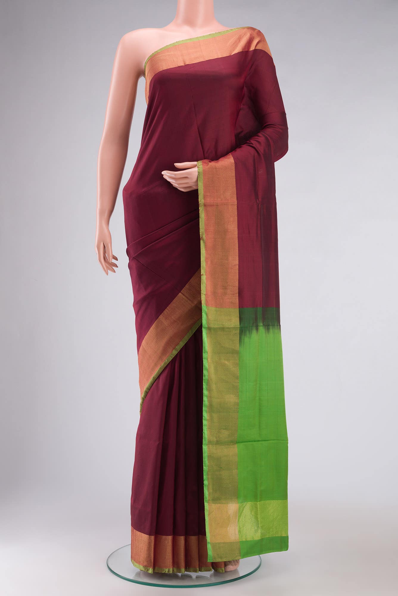 Brown Uppada Silk Saree