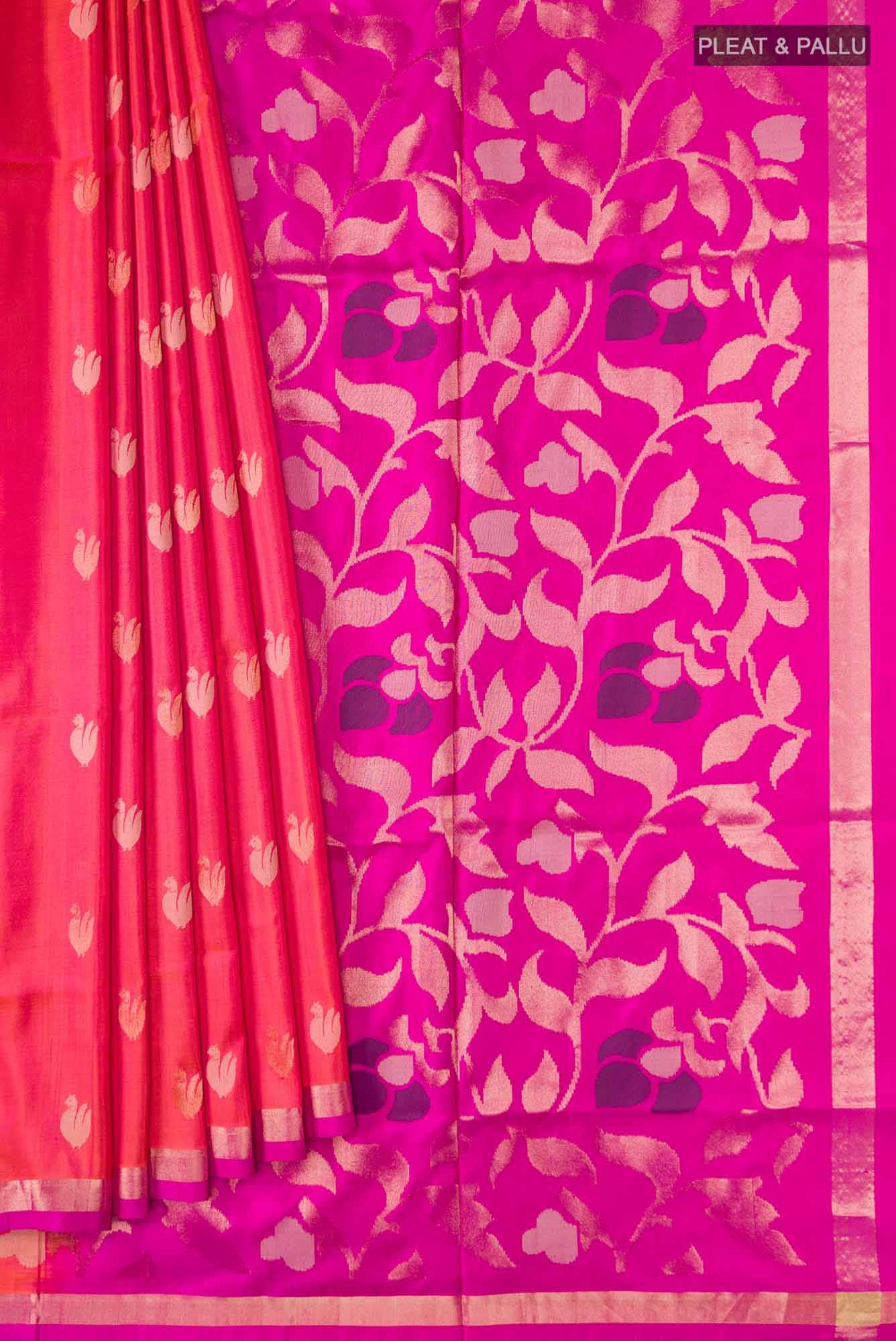 Pink Uppada Silk Saree