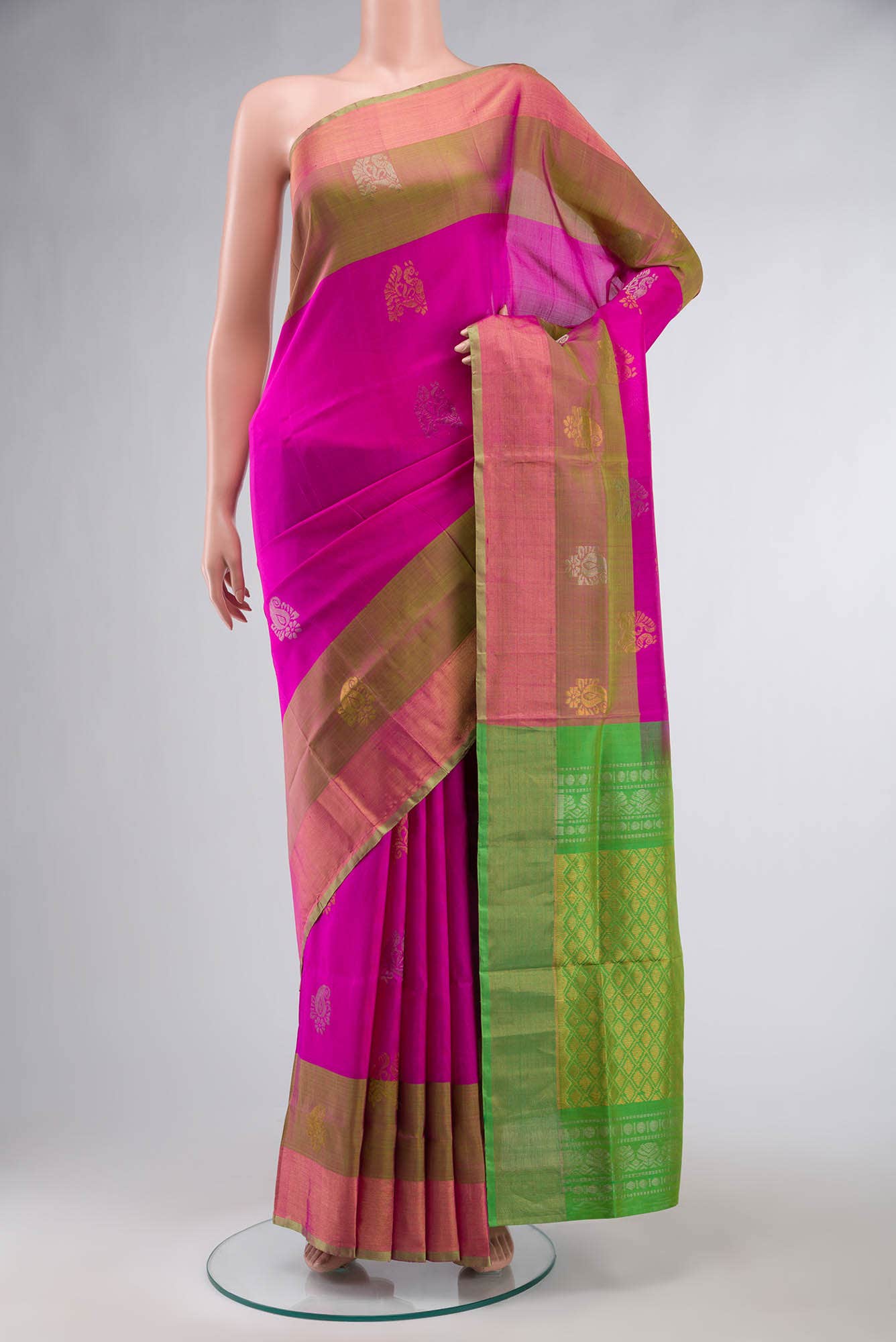 Pink Uppada Silk Saree