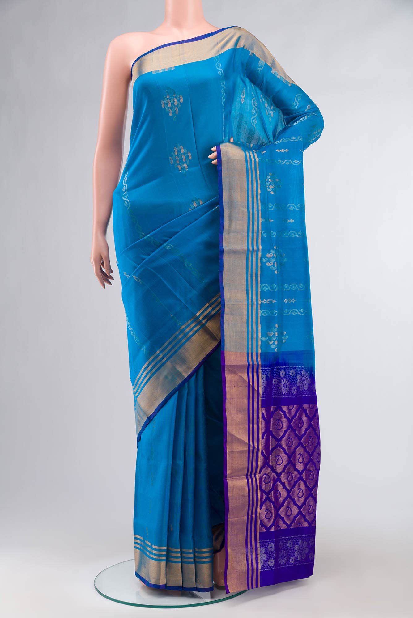 Blue Uppada Silk Saree