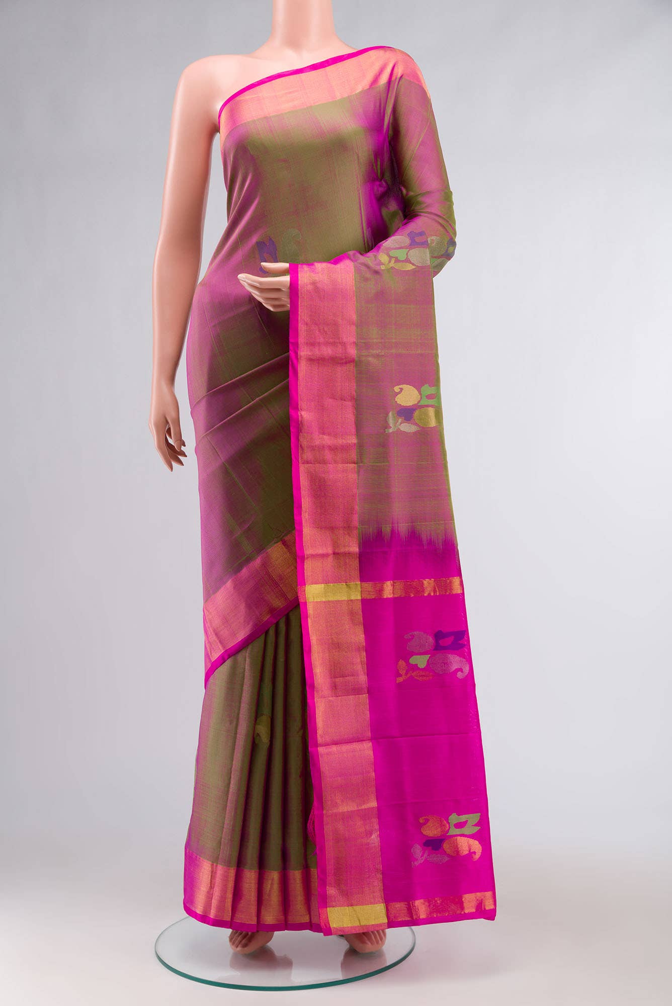 Lavender Uppada Silk Saree