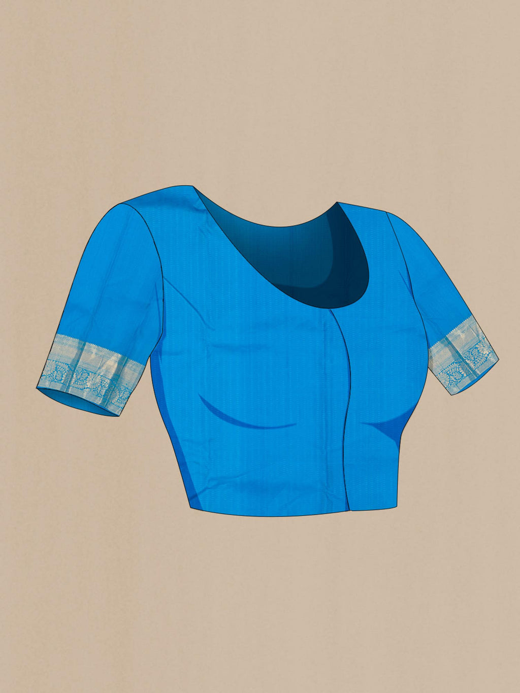Blue Kanchipuram Silk Saree
