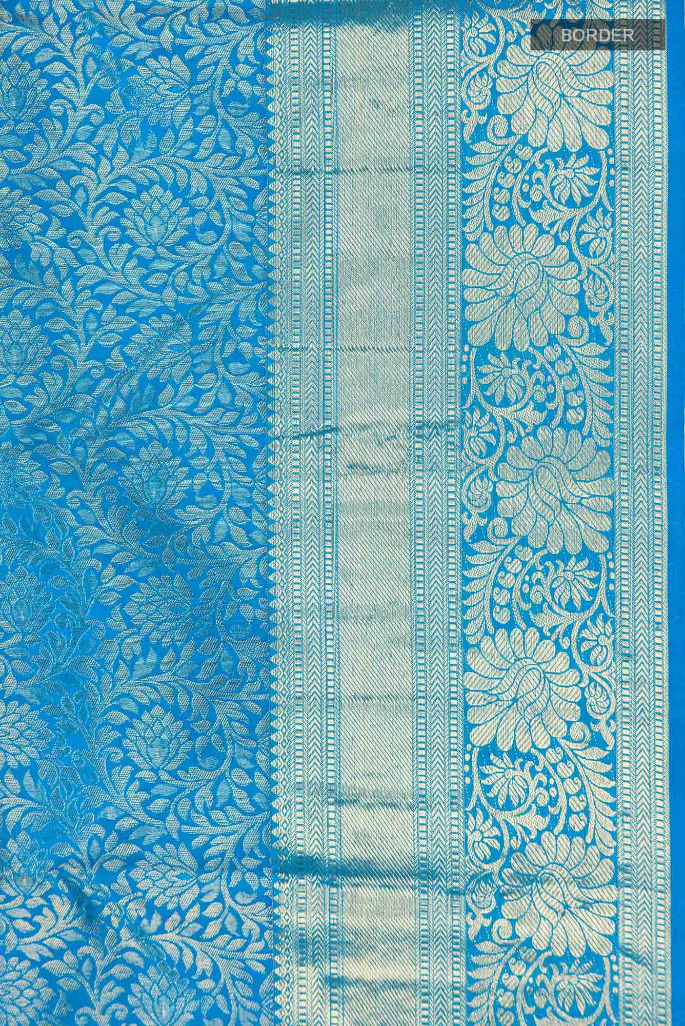 Blue Kanchipuram Silk Saree