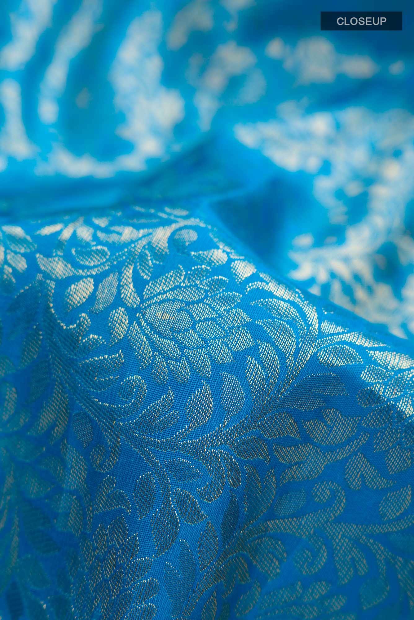 Blue Kanchipuram Silk Saree
