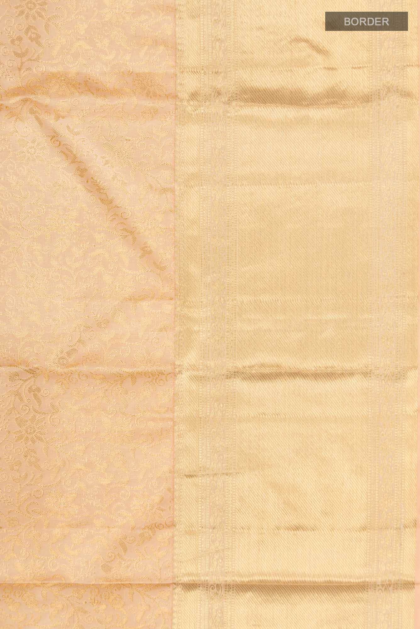 Sandal Kanchipuram Silk Saree
