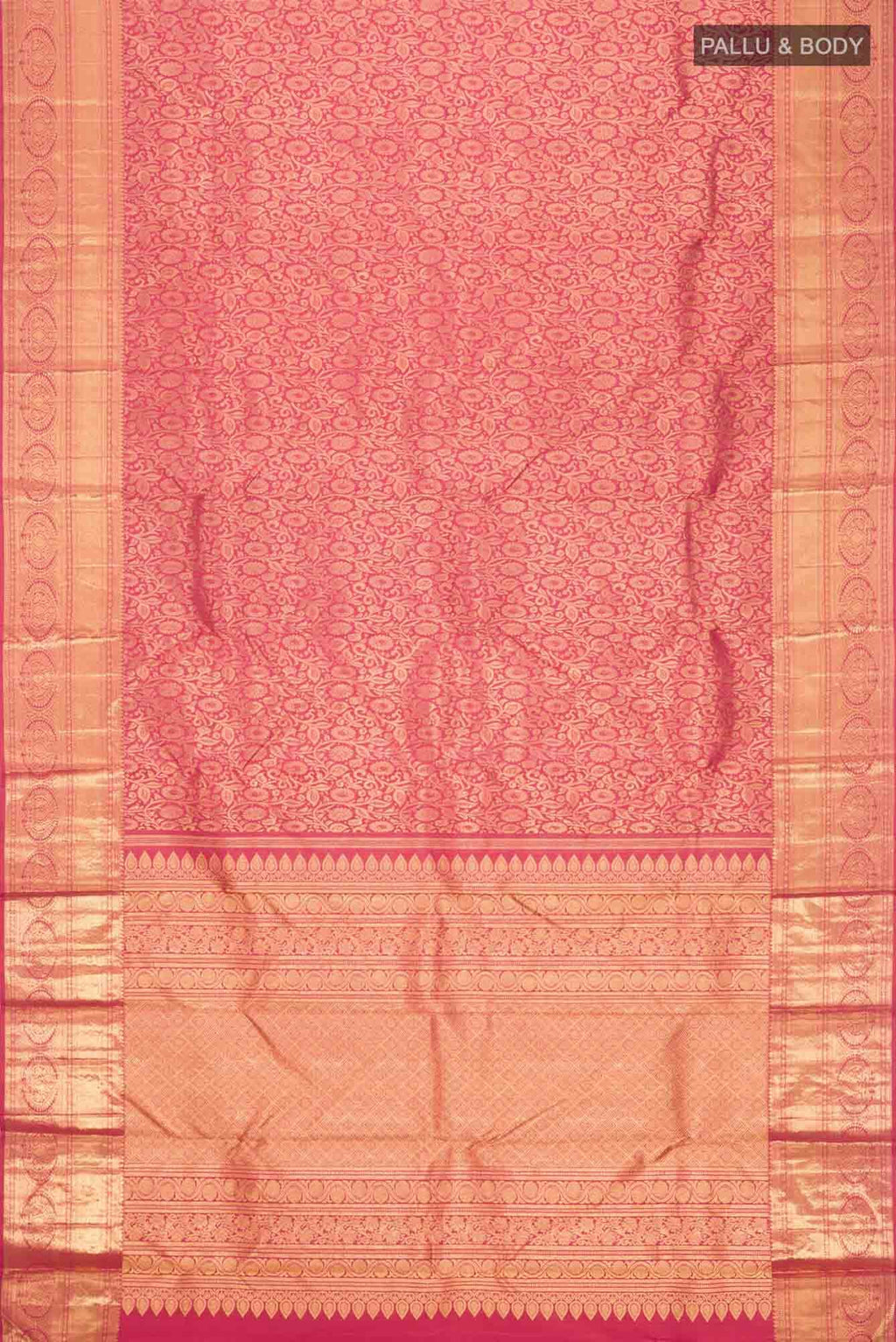 Maroon Kanchipuram Silk Saree