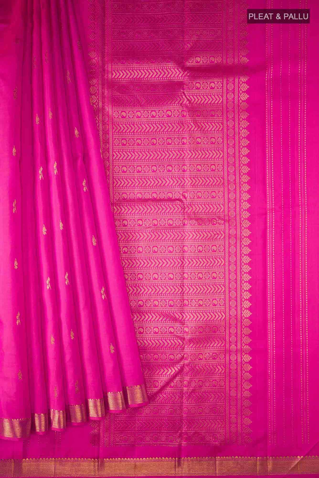 Pink Kanchipuram Silk Saree