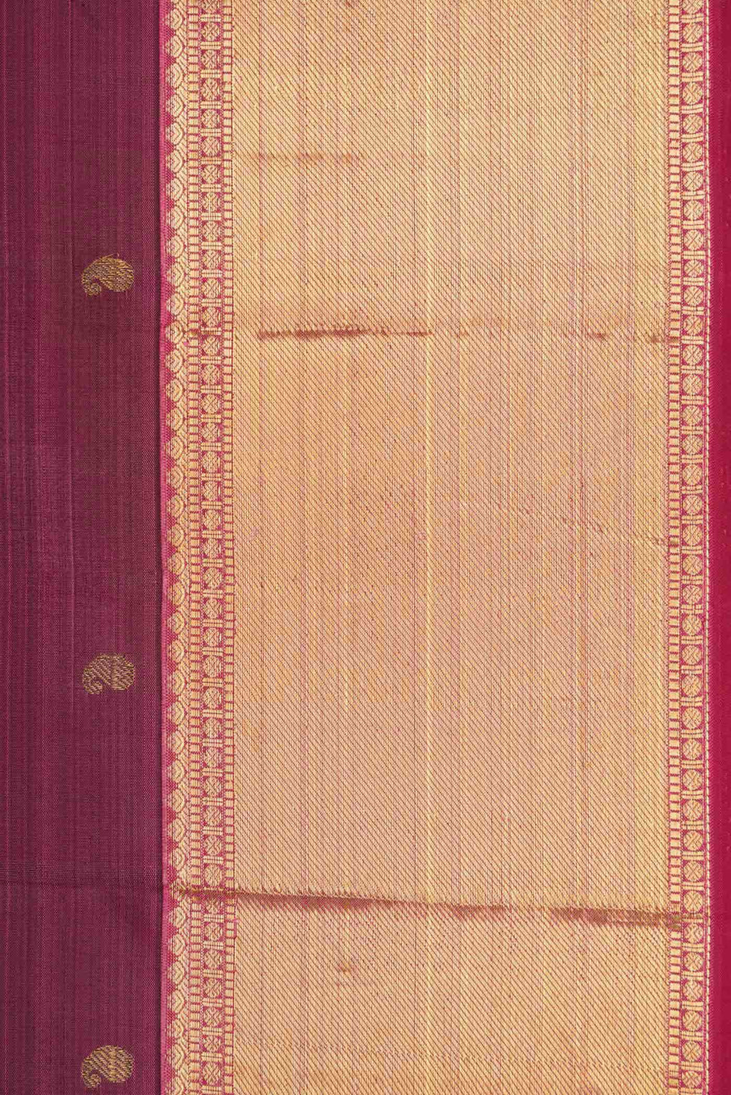 Dark Mauve Kanchipuram Silk Saree