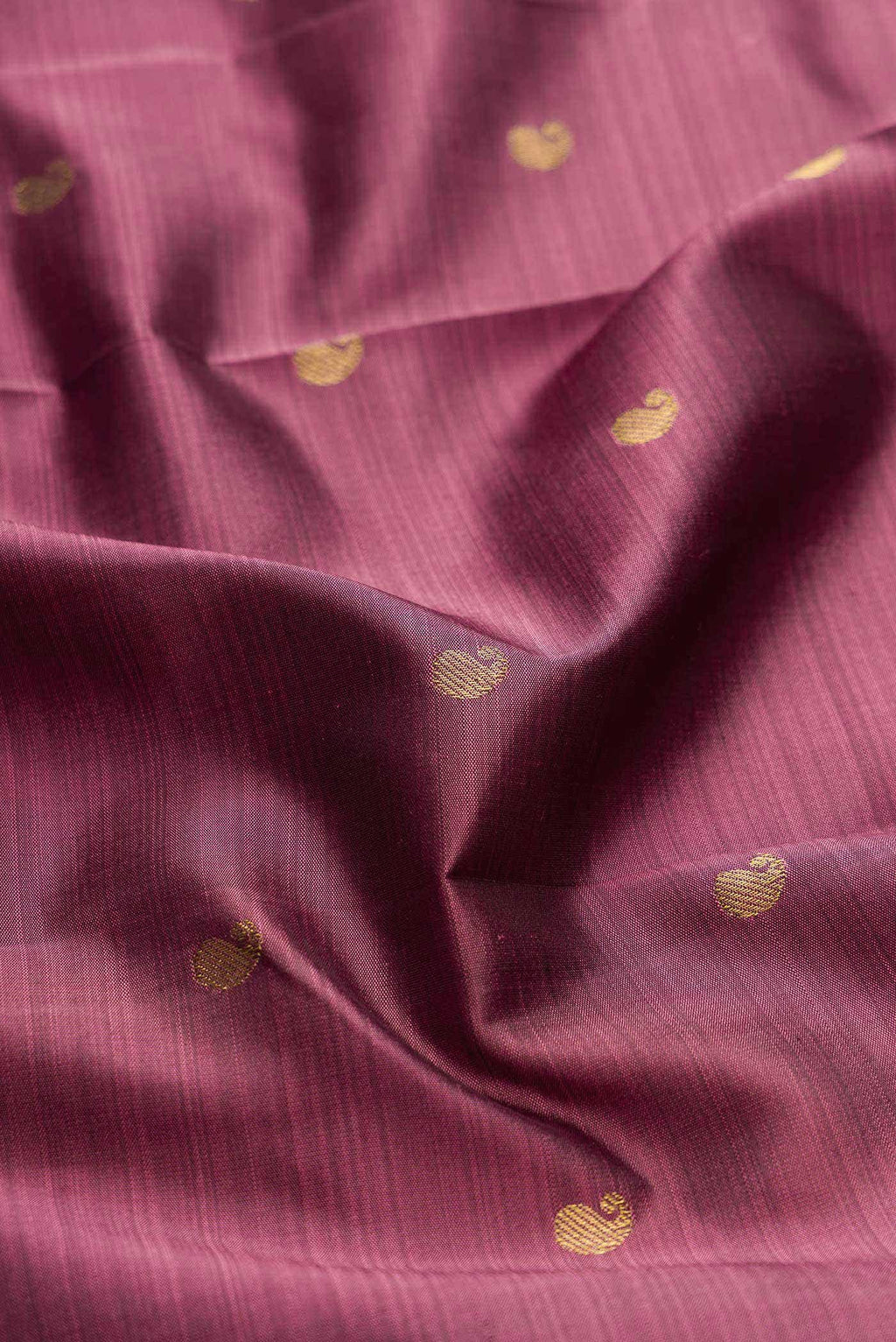 Dark Mauve Kanchipuram Silk Saree