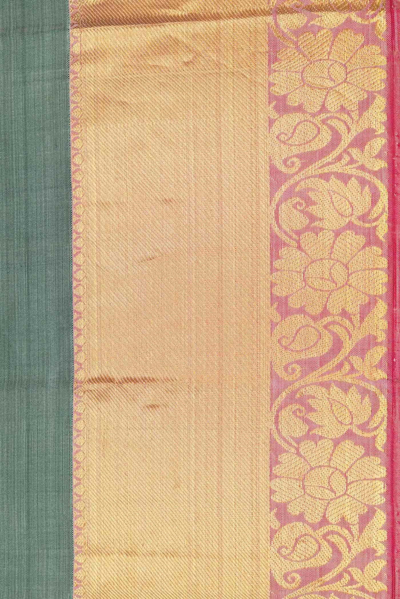 Grey Dual Tone Kanchipuram Silk Saree