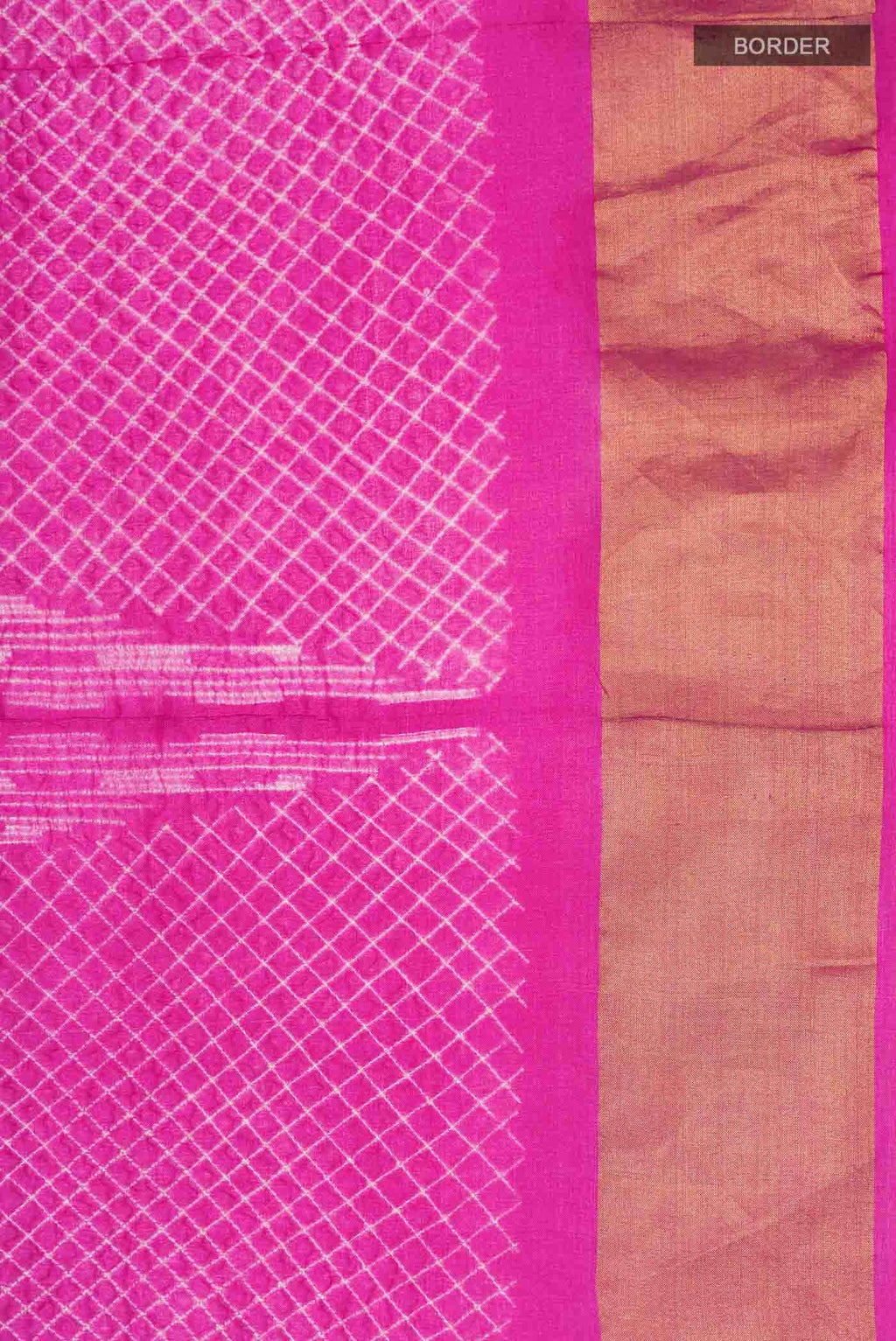 Pink Tussar Silk Saree