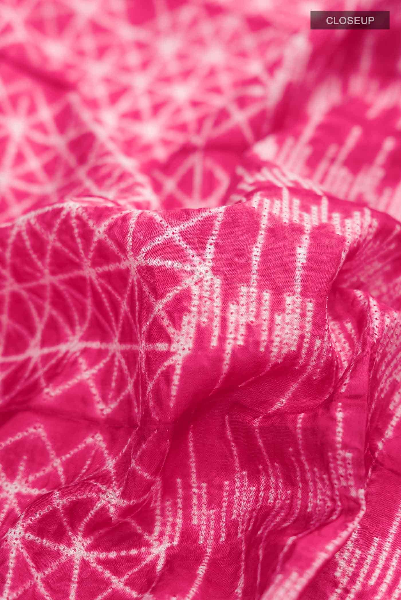 Red Tussar Silk Saree