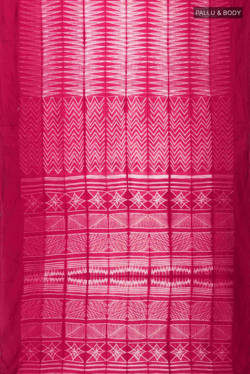 Red Tussar Silk Saree