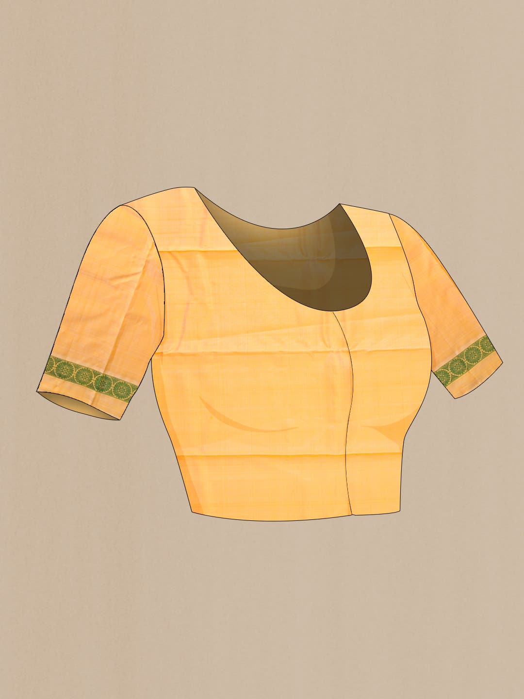 Yellow Kanchipuram Silk Saree