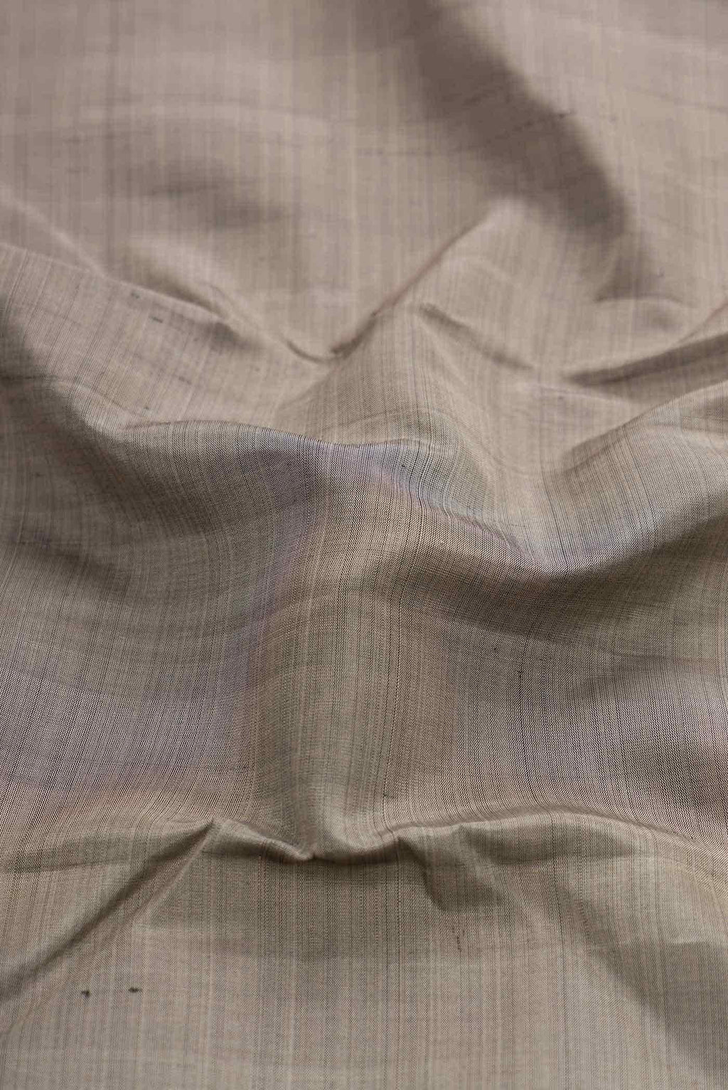 Pure Silk Pure Zari Grey Dual Tone Kanchipuram Saree