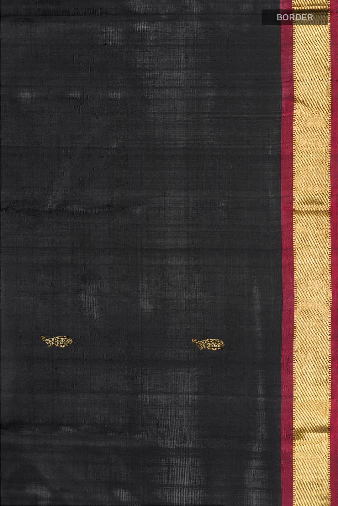 Black Kanchipuram Silk Saree