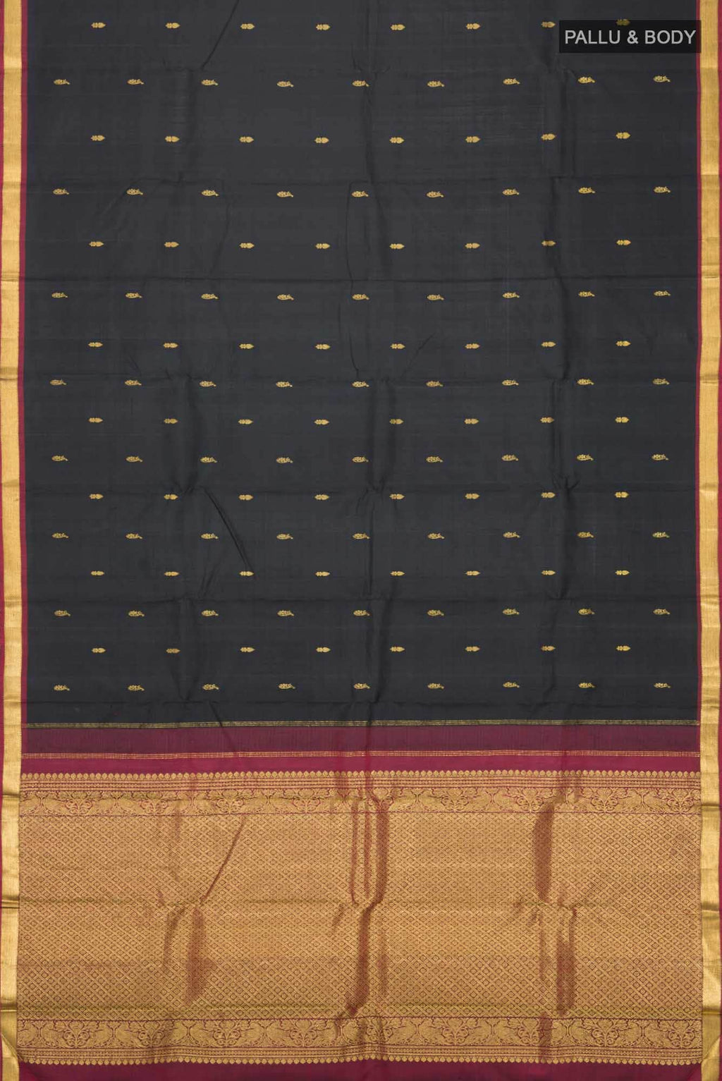 Black Kanchipuram Silk Saree