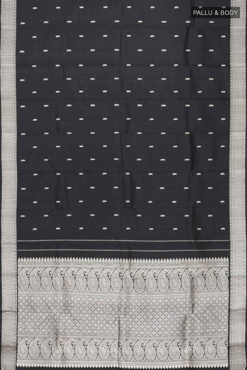 Black Kanchipuram Silk Saree