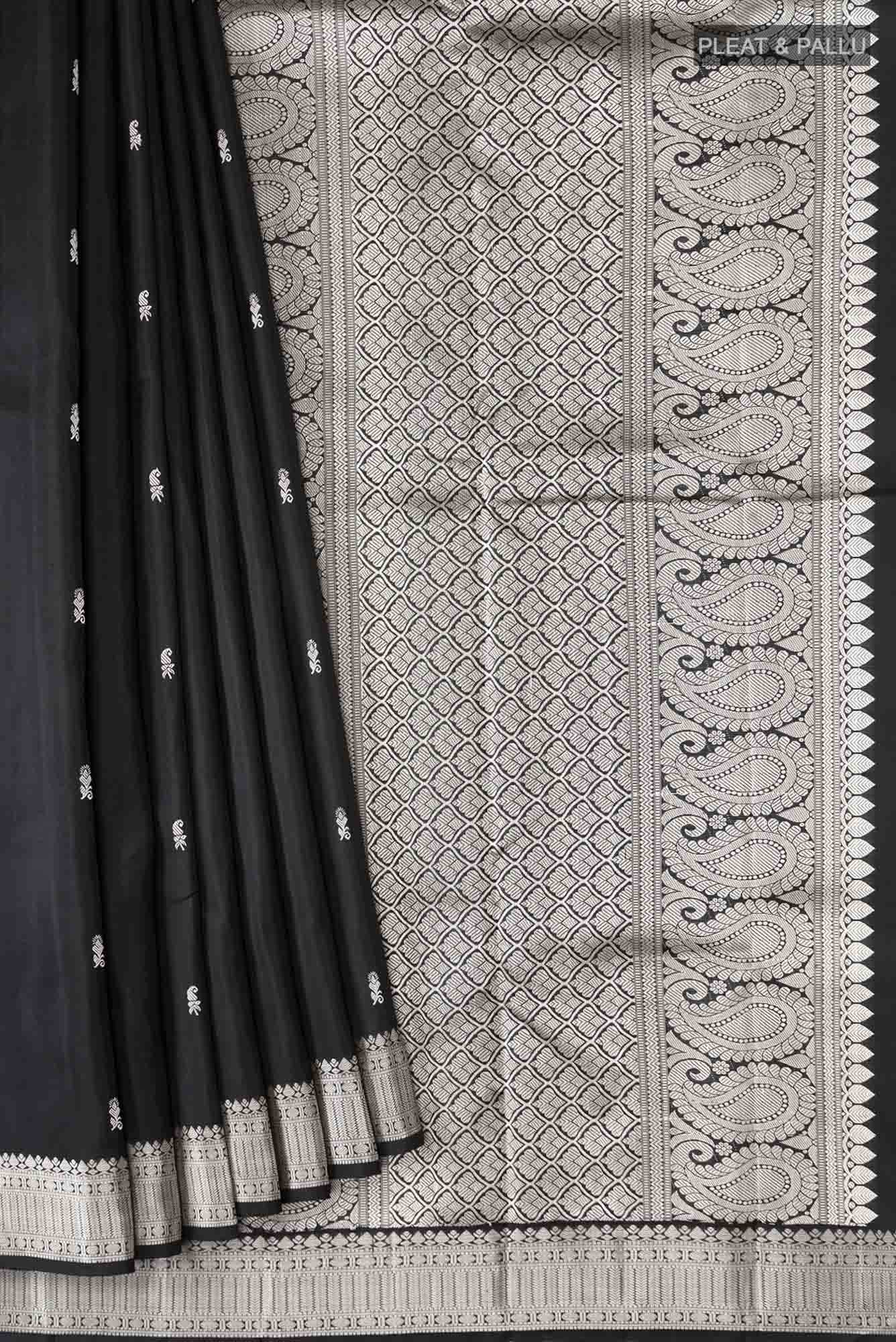 Black Kanchipuram Silk Saree