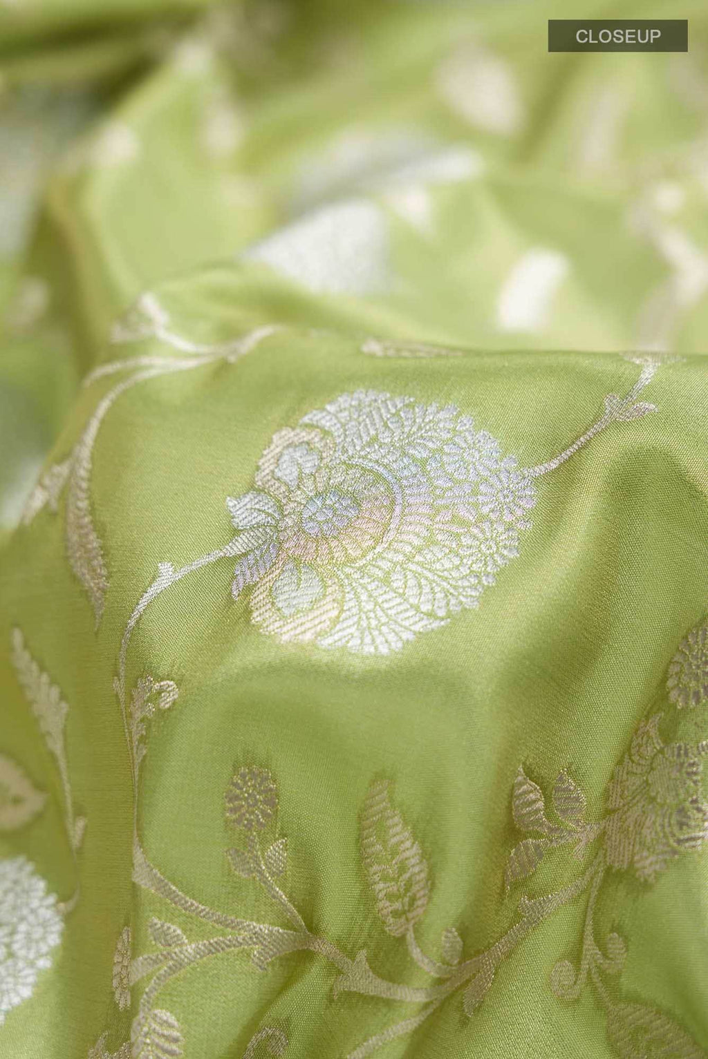 Green Blended Banarasi Tissue Silk Saree