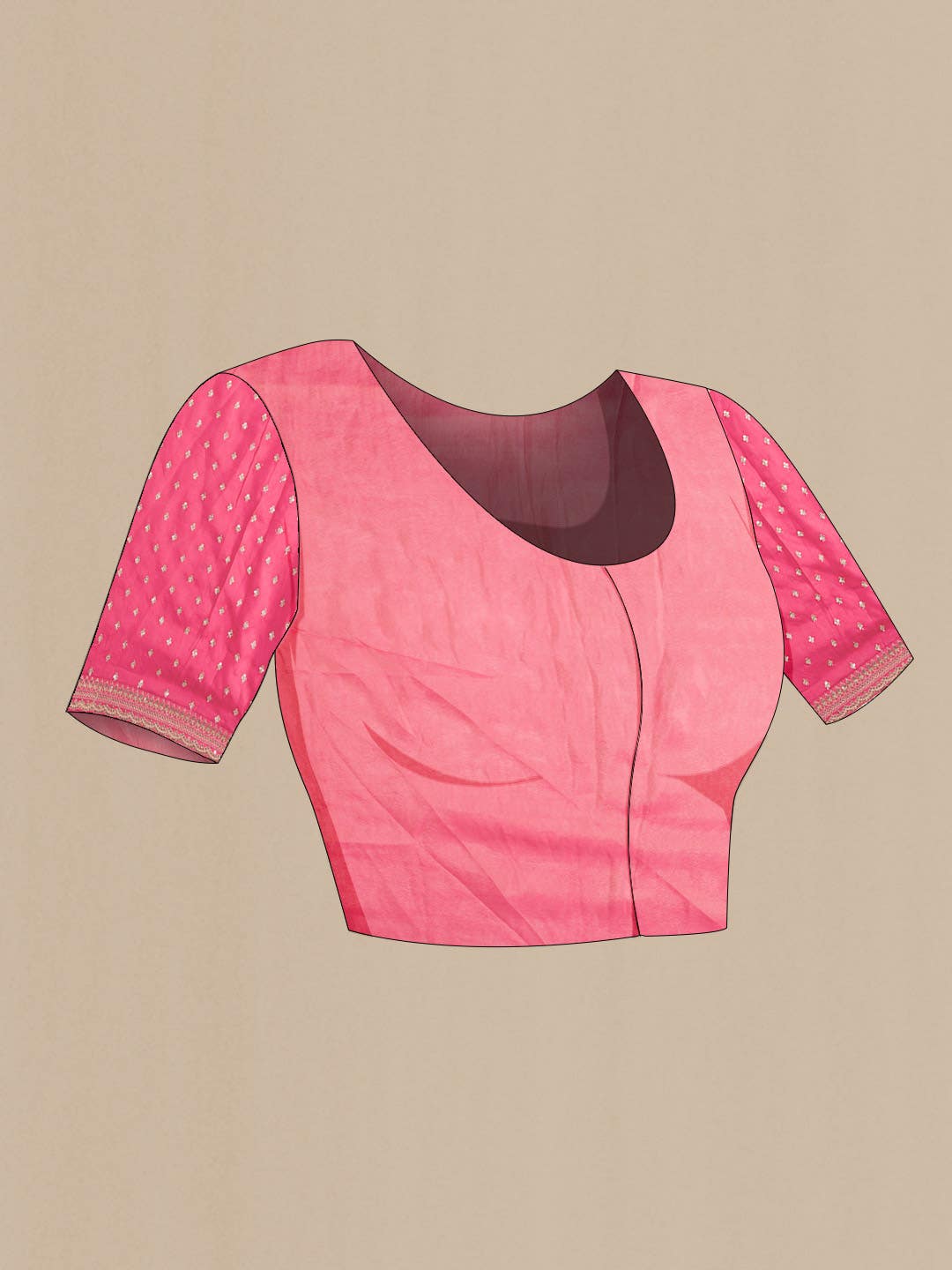 Pink Banarasi Silk Saree