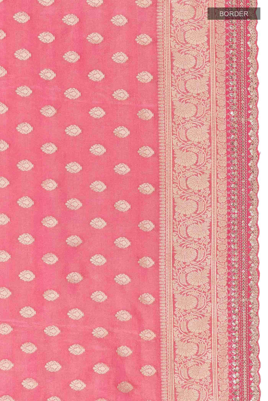 Pink Banarasi Silk Saree
