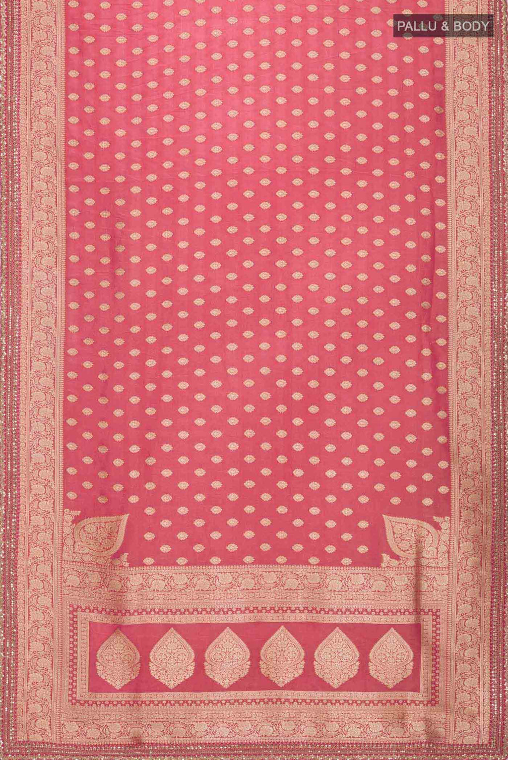 Pink Banarasi Silk Saree