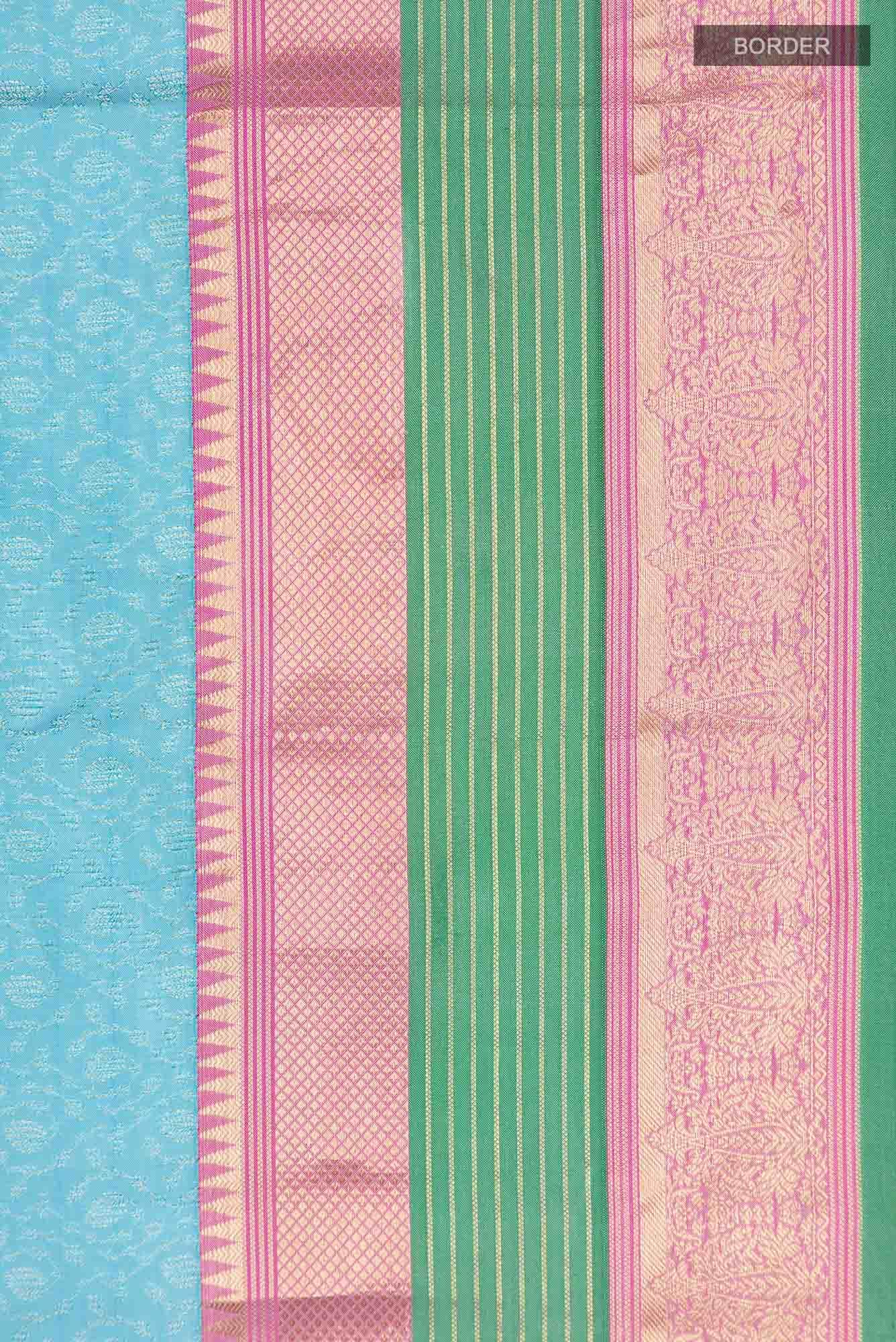 Blue Kanchipuram Silk Saree