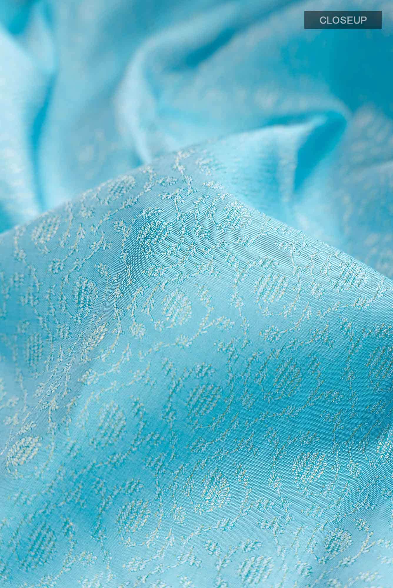 Blue Kanchipuram Silk Saree