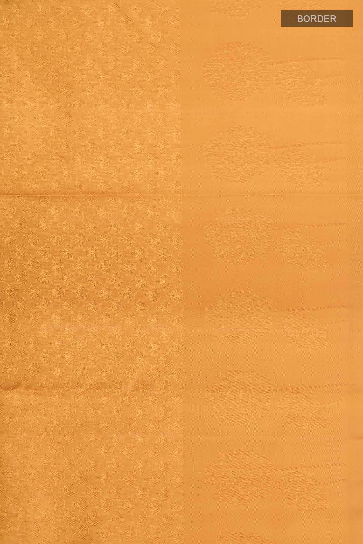 Yellow Kanchipuram Silk Saree