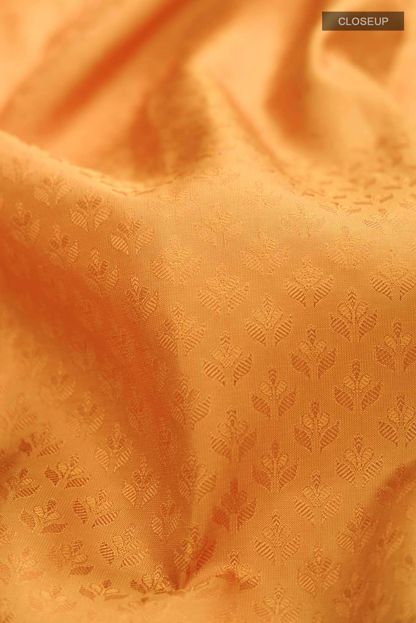 Yellow Kanchipuram Silk Saree