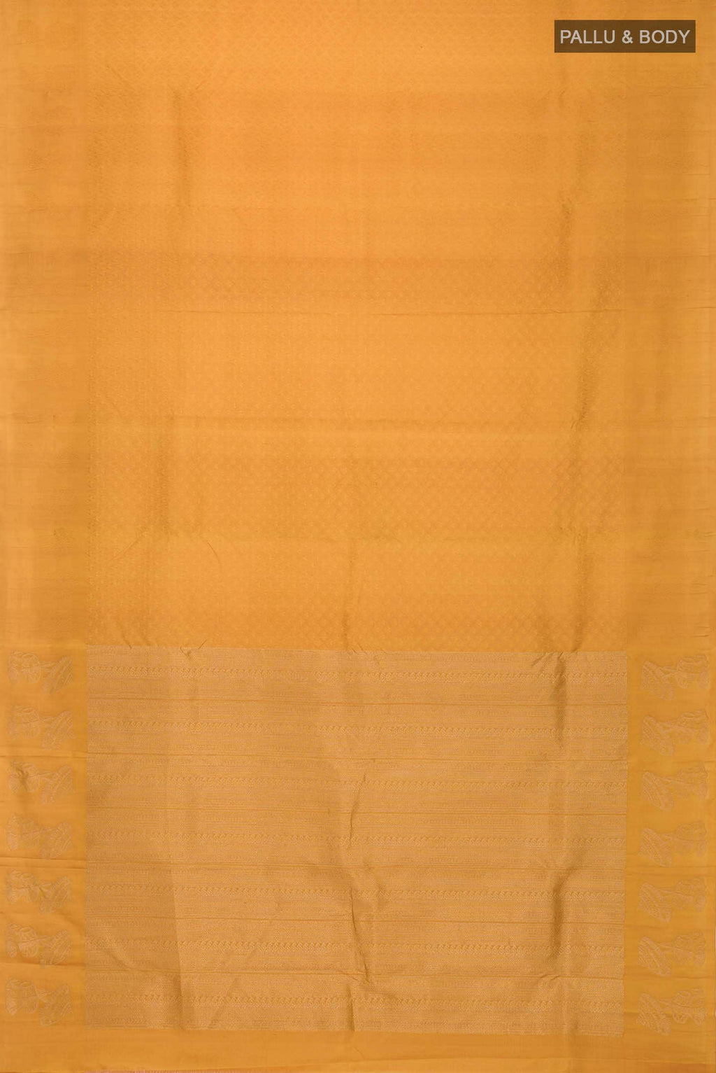 Yellow Kanchipuram Silk Saree