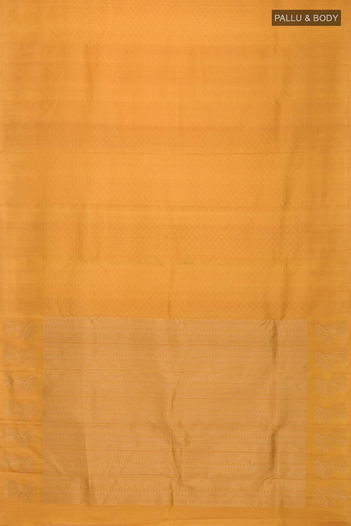 Yellow Kanchipuram Silk Saree