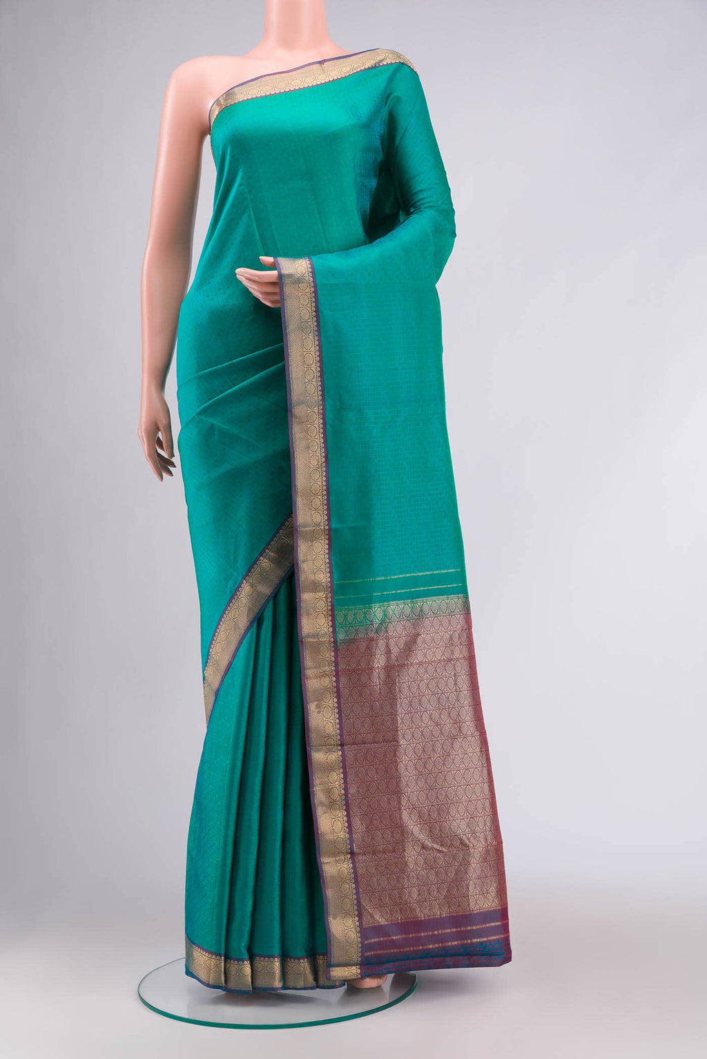 Blue Kanchipuram Silk Saree