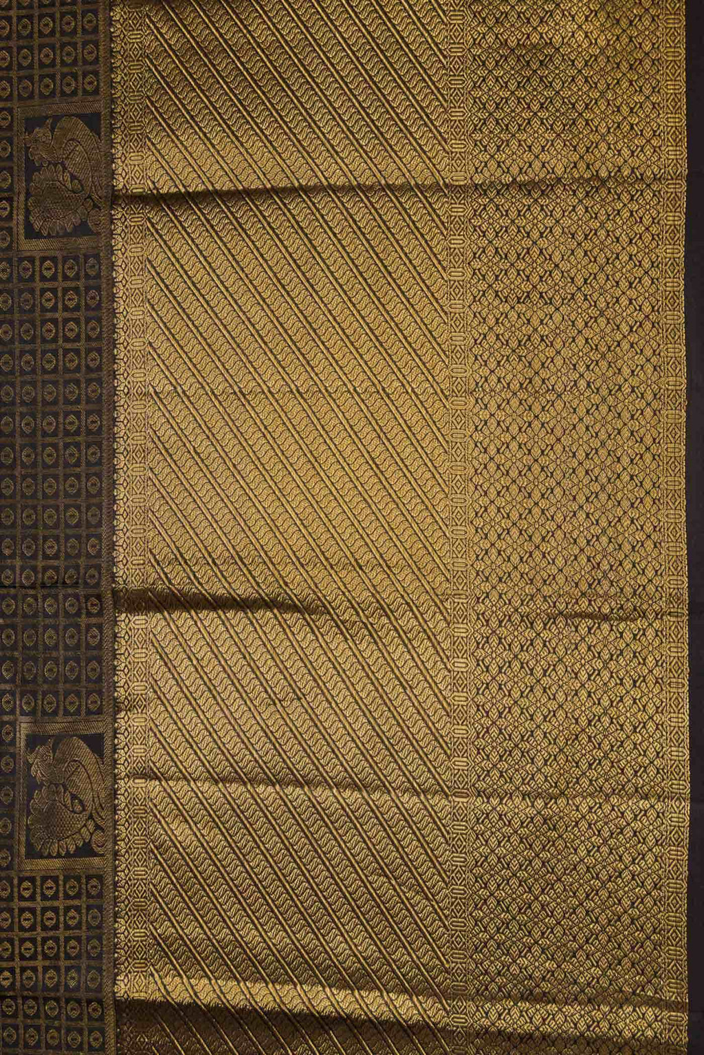 Black Kanchipuram Silk Saree