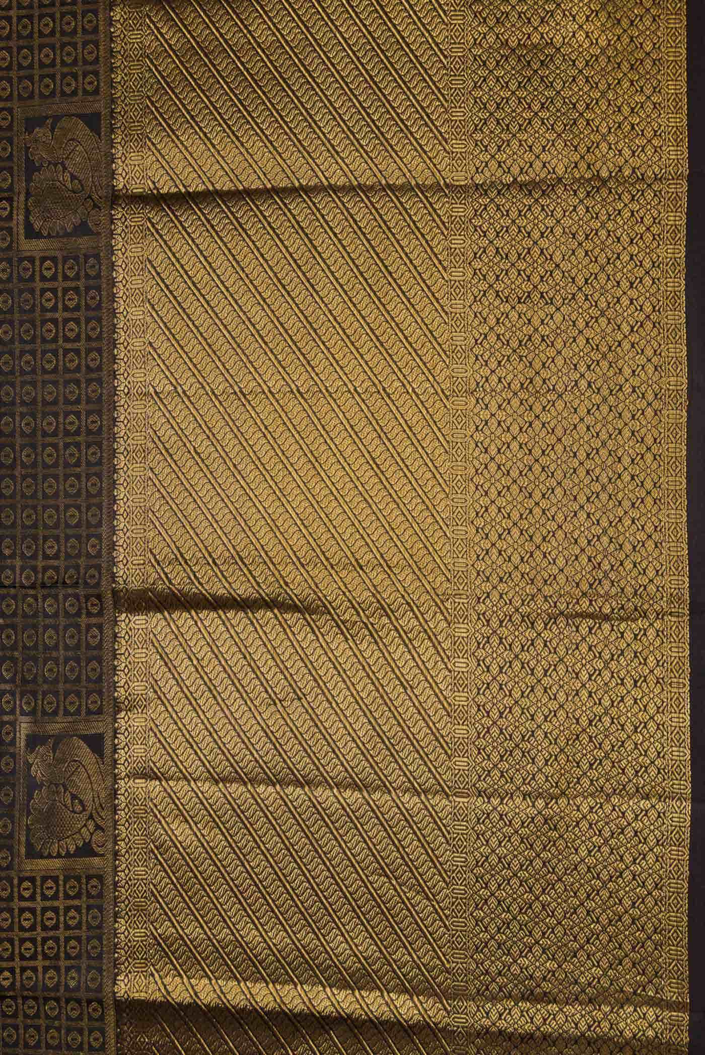 Black Kanchipuram Silk Saree