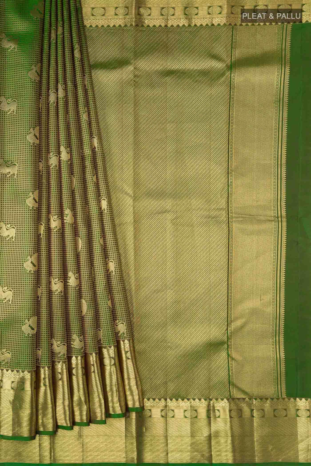 Green Kanchipuram Silk Saree