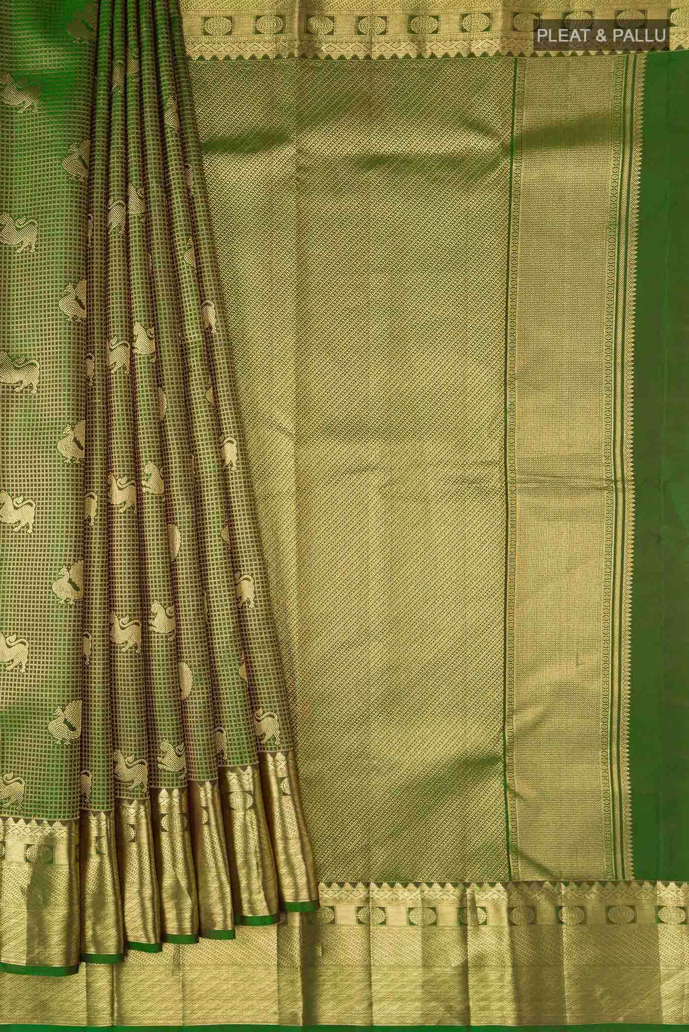 Green Kanchipuram Silk Saree
