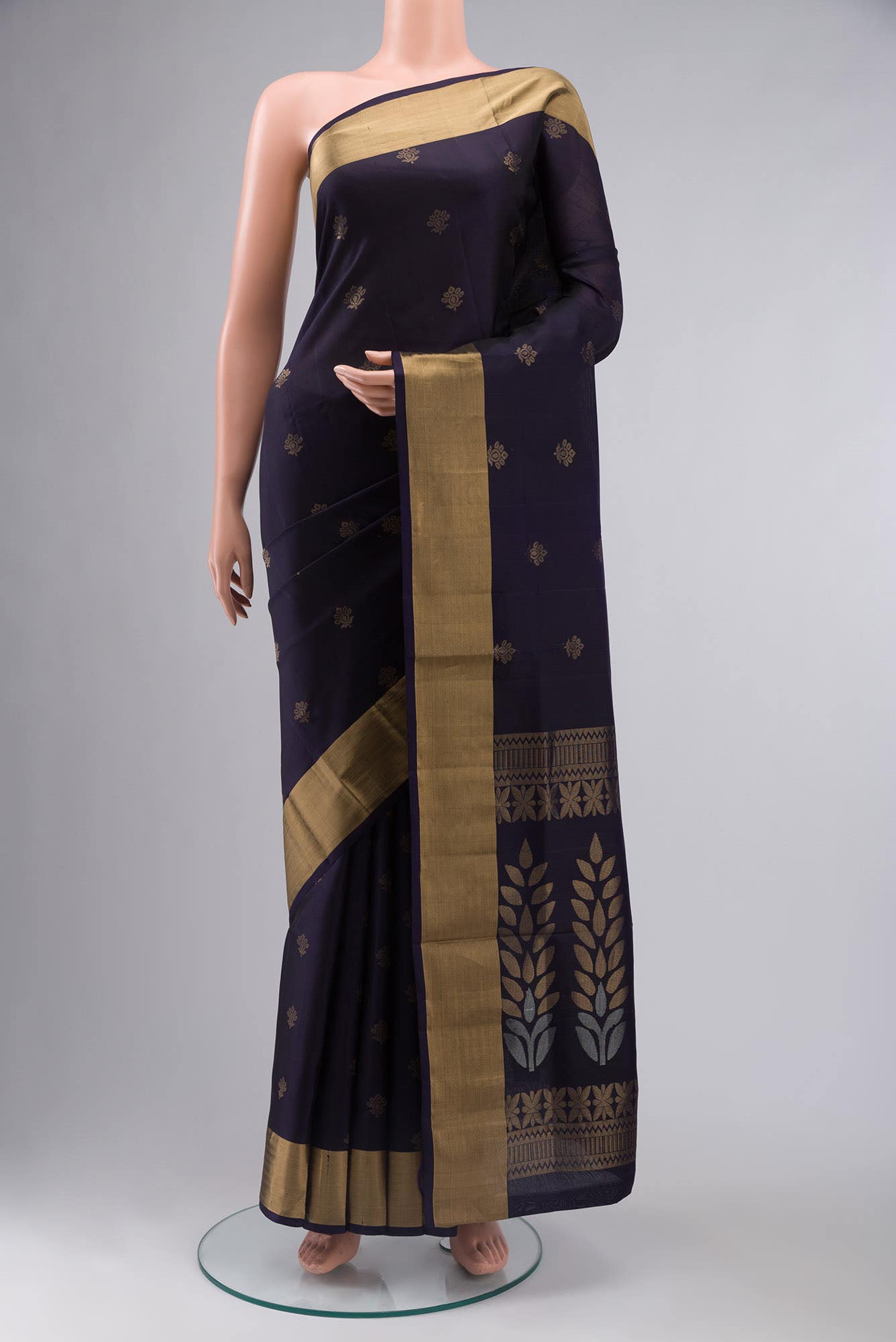 Navy Blue Soft Silk Saree