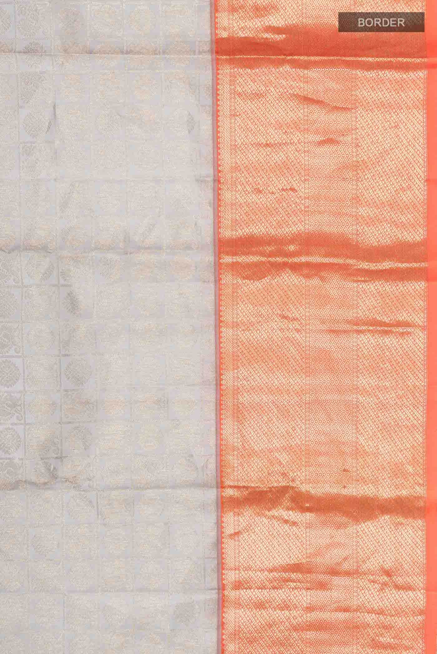 Grey Kanchipuram Silk Saree