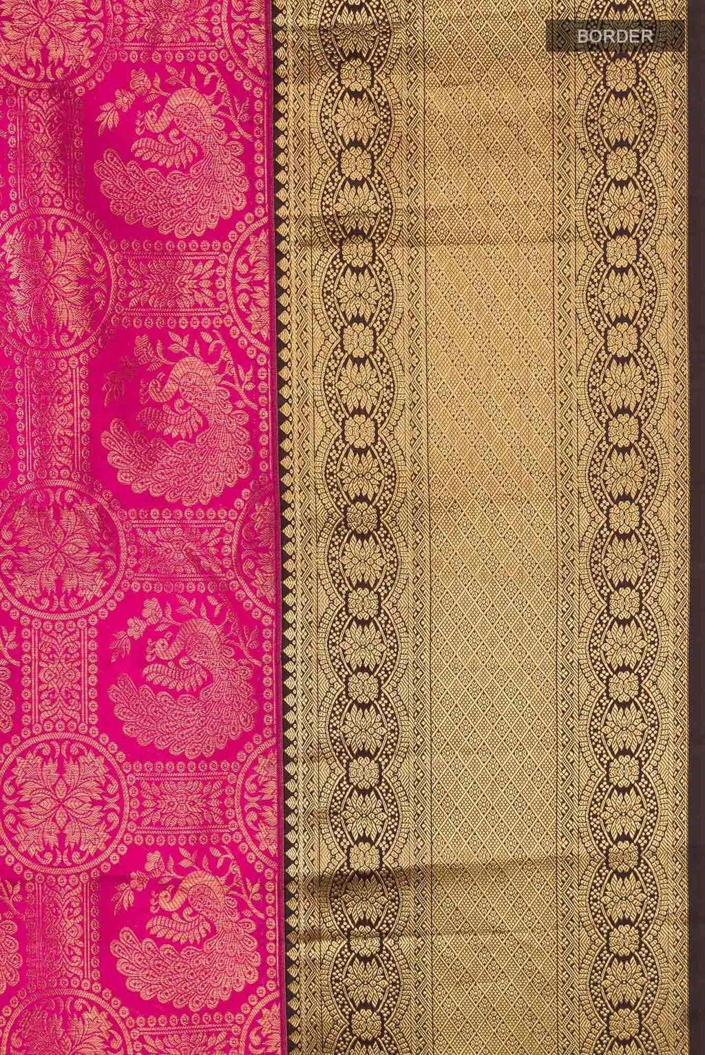 Rani Pink Kanchipuram Silk Saree