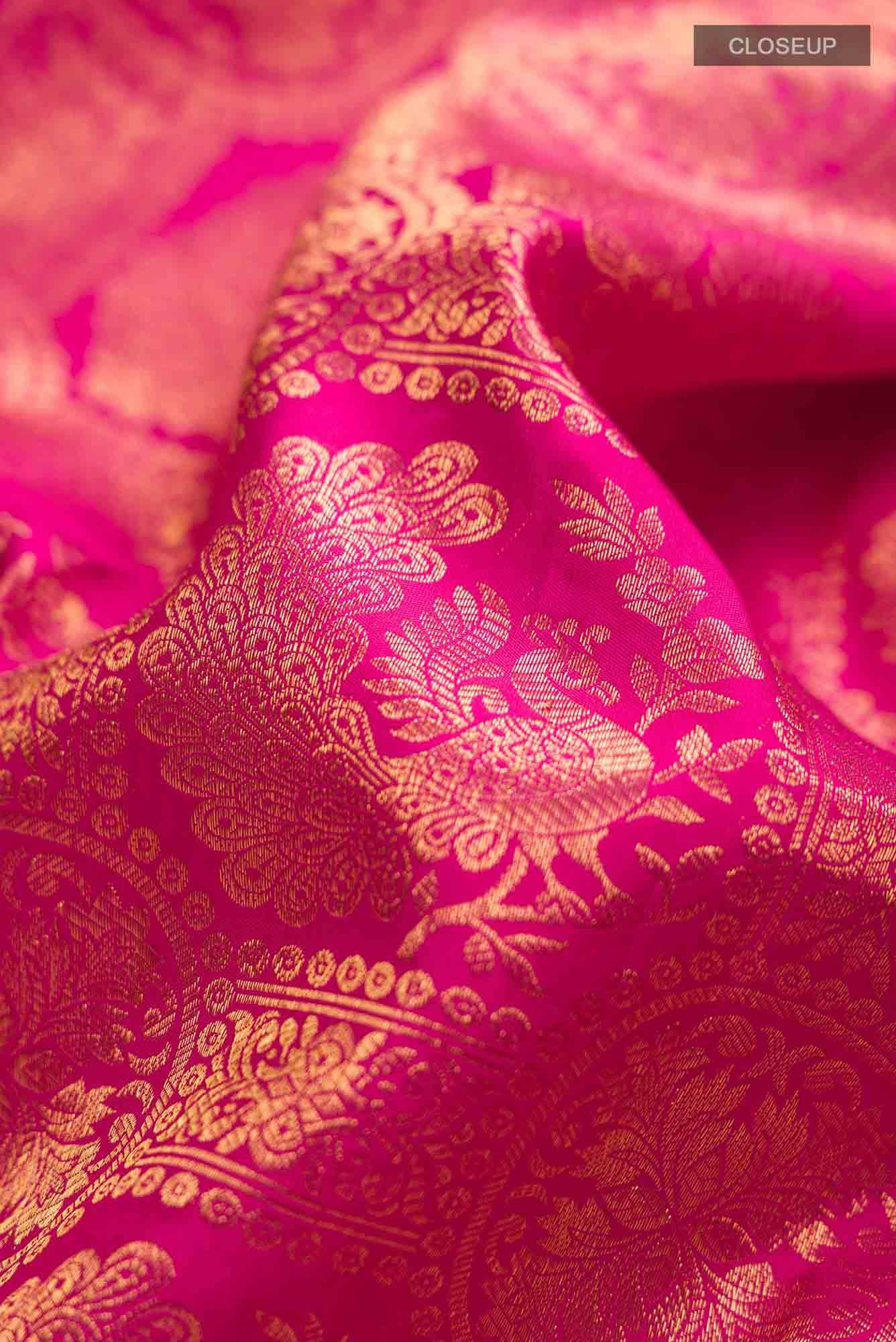 Rani Pink Kanchipuram Silk Saree